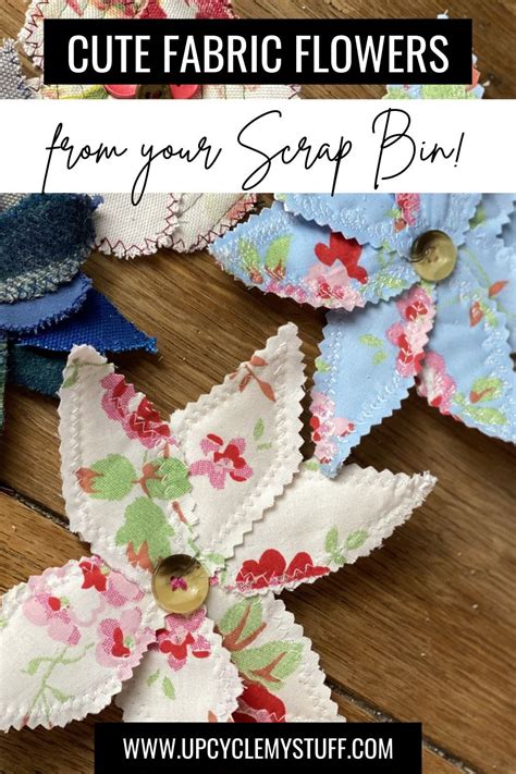 Easy Scrap Fabric Flower Tutorial | Handmade flowers fabric, Fabric flowers, Fabric crafts diy