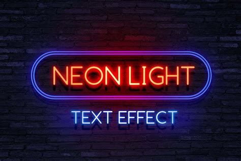 Neon Effect Photoshop Template