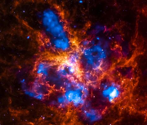 Image of a nebula taken using a NASA telescope - Original from NASA. Digitally enhanced by ...