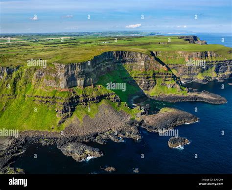 Aerial view Giants Causeway, Northern, Ireland Stock Photo - Alamy