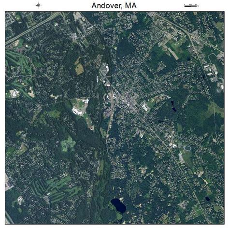 Aerial Photography Map of Andover, MA Massachusetts