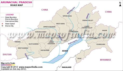 River Map of Arunachal Pradesh | Map, Teaching geography, Arunachal pradesh