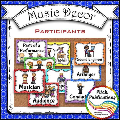 Music Decor - RAINBOW BRIGHTS - Ensemble and Participants Posters