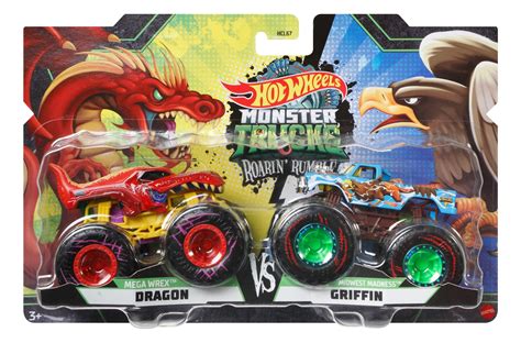 Hot Wheels Monster Trucks Roarin’ Rumble 2-Pack (Styles May Vary) - Walmart.com