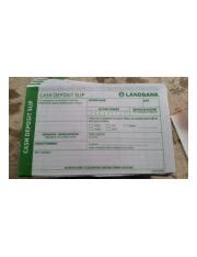 Landbank deposit slip.jpg - CASH DEPOSIT SLIP LANDBANK For transactions amounting to more than ...