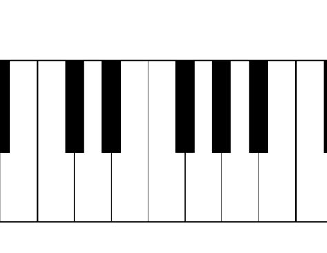 Printable Piano Keys Chart - Printable Blank World