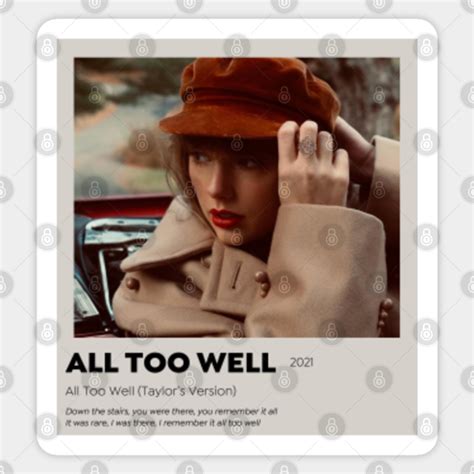 All Too Well Album Cover - Taylor Swift - Sticker | TeePublic