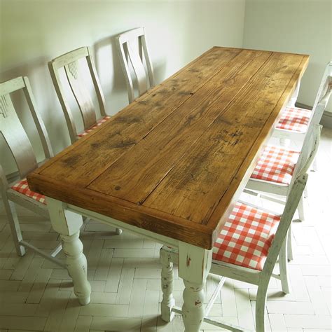 Vintage French Farmhouse Table - kraina-traw