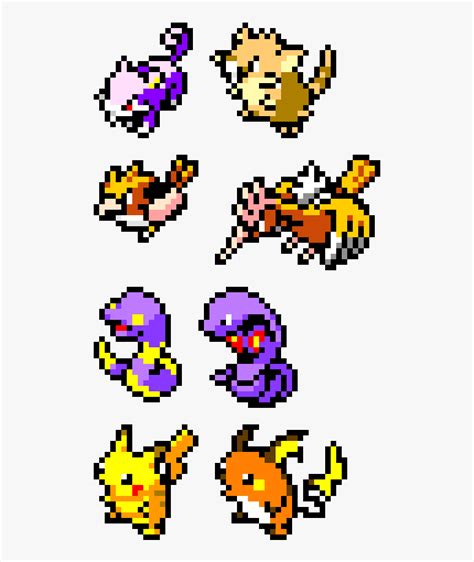 Pixel Art Pokemon Raichu, HD Png Download - kindpng