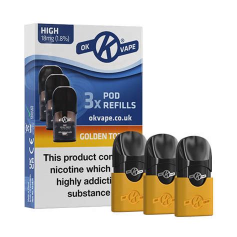 OK Vape Pod 18mg Tobacco Refill Pods (40 Pk) - VapeMountain.com