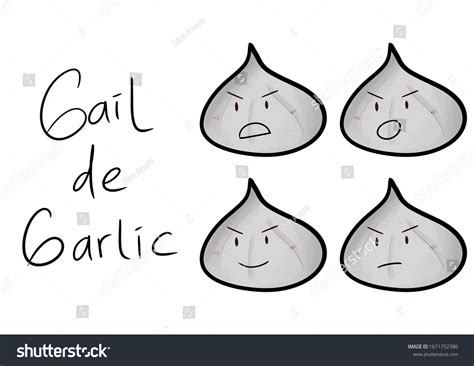 Gail Garlic Angry Garlic Stock Illustration 1671752386 | Shutterstock