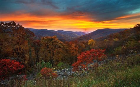 Sunset over Autumn Mountains Image - ID: 31009 - Image Abyss