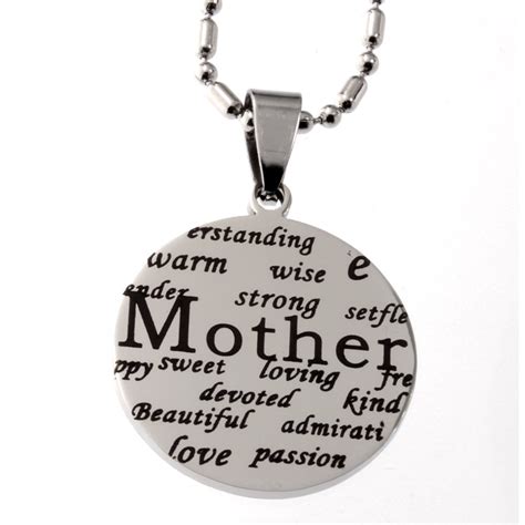 R.H. Jewelry - Mother's Day Jewelry Pendant, Fine Stainless Steel Necklace For Mother - Walmart ...