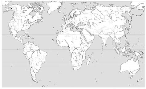 Mapa De Rios Del Mundo Mudo - Mapa Fisico