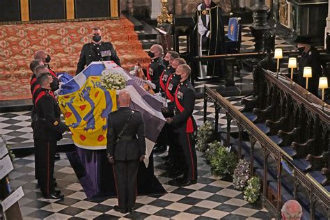 Prince Philip funeral: Duke’s coffin lowered into royal vault by ...