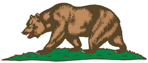 California Republic California grizzly bear Flag of California - bear png download - 2400*1029 ...