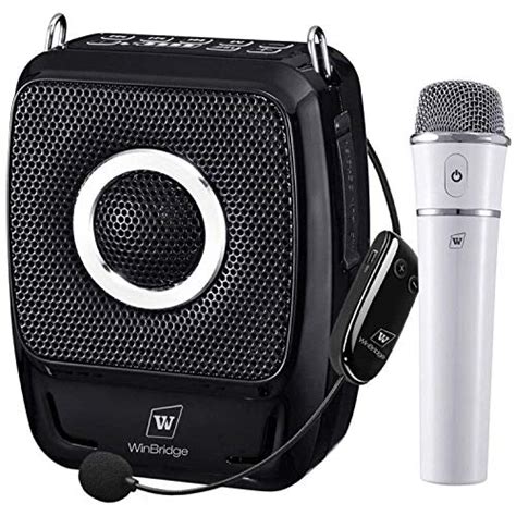 Buy Voice Amplifier with 2 Wireless Microphones, 5.0 Bluetooth Wireless Microphone and Speaker ...