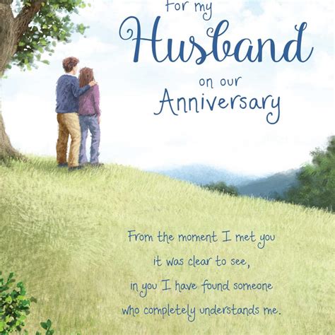 Words Of Warmth Husband Anniversary Card - Garlanna Greeting Cards