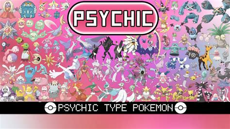 All Psychic Type Pokémon - YouTube