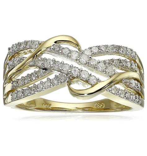 10k Yellow Gold Diamond Ring - Visuall.co