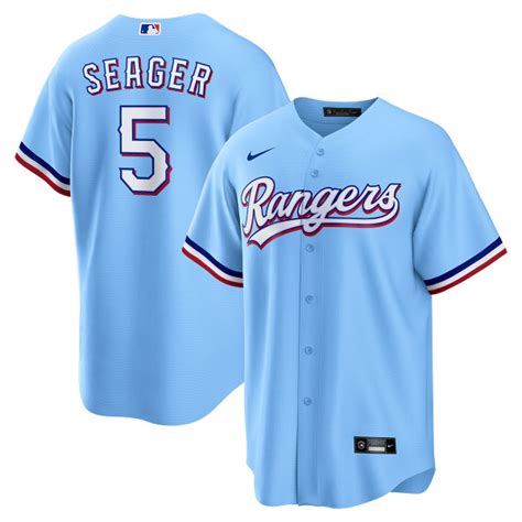 Corey Seager Texas Rangers Alternate Light Blue Jersey by NIKE®