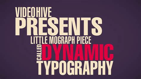 Free After Effects Typography Templates