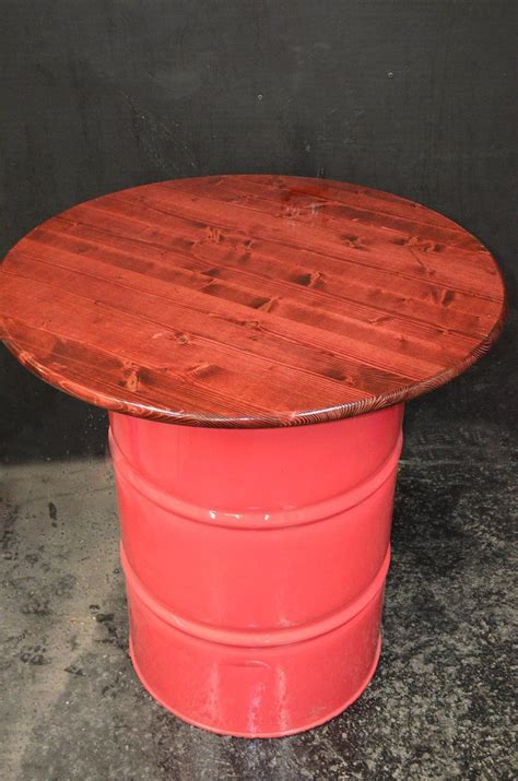 Oil Drum Barrel Table 36 | Barrel table, Oil drum, Home bar furniture