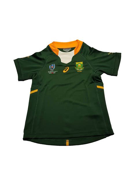 Kids Springbok Rugby World Cup Replica Jersey Green 2019 - Lions Rugby Shop