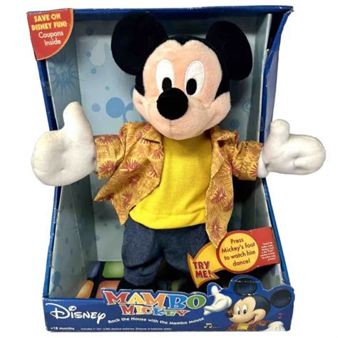 DISNEY'S MAMBO MICKEY Mouse Animated Singing Dancing Toy Plush BRAND NEW TOY $39.99 - PicClick