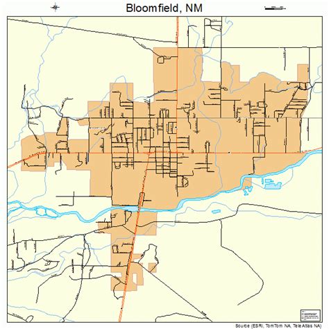 Bloomfield New Mexico Street Map 3507880