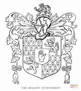 Crest Family Arms Coat Coloring Template Blank Printable Shield Crests  sketch template