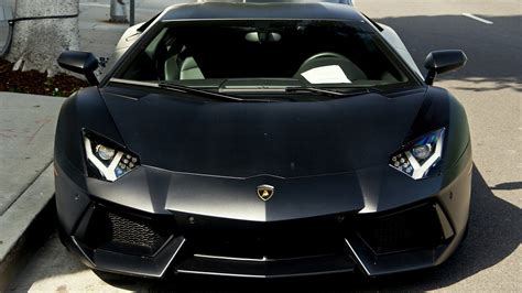 Stunning matte black Lamborghini Aventador [1920x1080] : r/carporn