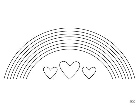 Rainbow Coloring Pages - 50 FREE Printable Pages | Printabulls