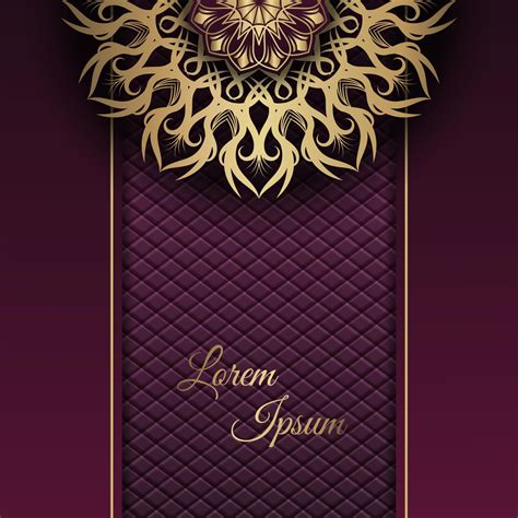 mandala background, purple and gold gradient 10065802 Vector Art at Vecteezy