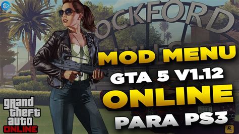 NOVO MOD MENU PARA GTA 5 ONLINE V1.12 PARA PS3 - YouTube