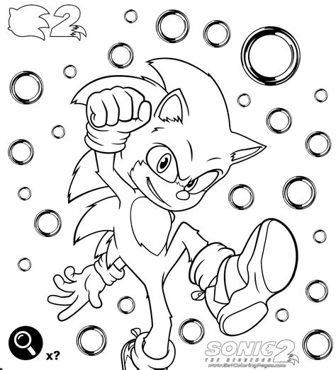 Movie Sonic Coloring Pages - Coloring Home