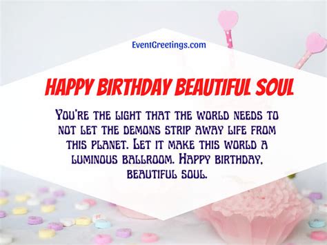 50 Happy Birthday Wishes For A Beautiful Soul – Events Greetings