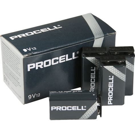 Duracell Procell 9V Battery 12 Pack - PC1604