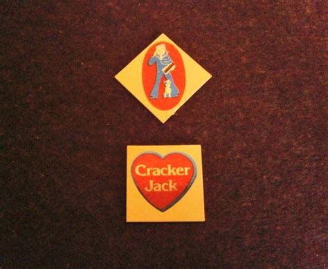 Items similar to Cracker Jack Charms Prize Premium Giveaway Vintage Stickers Shiny Heart Rare ...