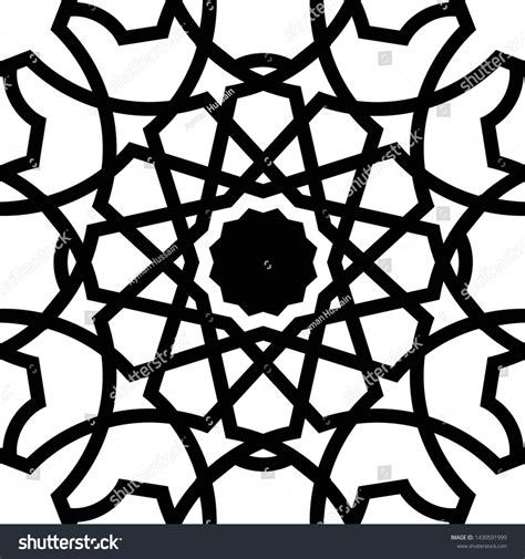 Vintage decorative elements. Oriental pattern, vector illustration ...