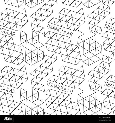 Black and white seamless pattern with triangular polygons. Geometrical vector graphics Stock ...