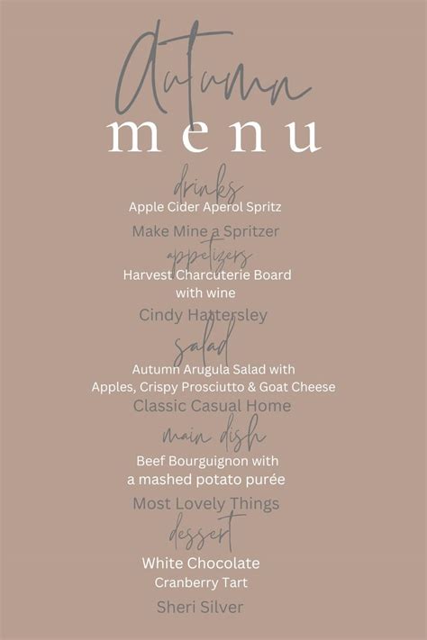 Special Fall Dinner Party Menu Your Guests Will Love | Classic Casual Home