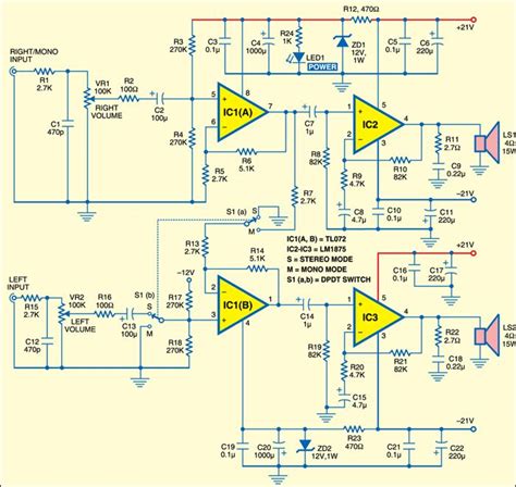 100w Subwoofer Circuit Diagram