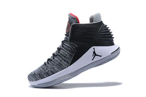 Air Jordan 32 MVP Black University Red White Cement Grey AA1253 002 - Air Jordan XXXII Low ...