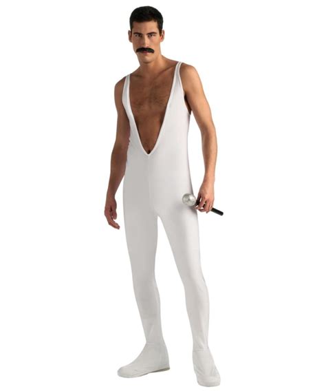 Adult Freddie Mercury Costume White - Men Costume