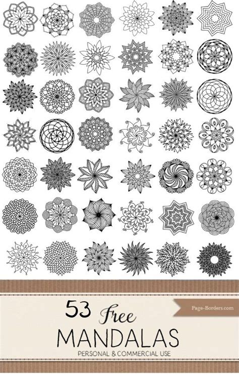 Free printable mandalas that can be downloaded or printed in any color ...