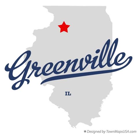 Map of Greenville, Bureau County, IL, Illinois