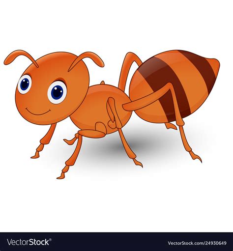 Cute ant cartoon Royalty Free Vector Image - VectorStock