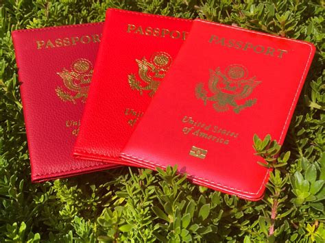 Red Passport Cover Travel Passport Holder w/customization | Etsy