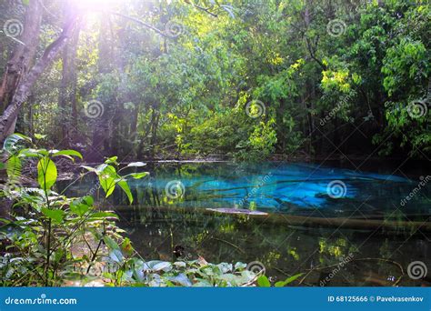 Blue lagoon , Thailand stock photo. Image of sunshine - 68125666